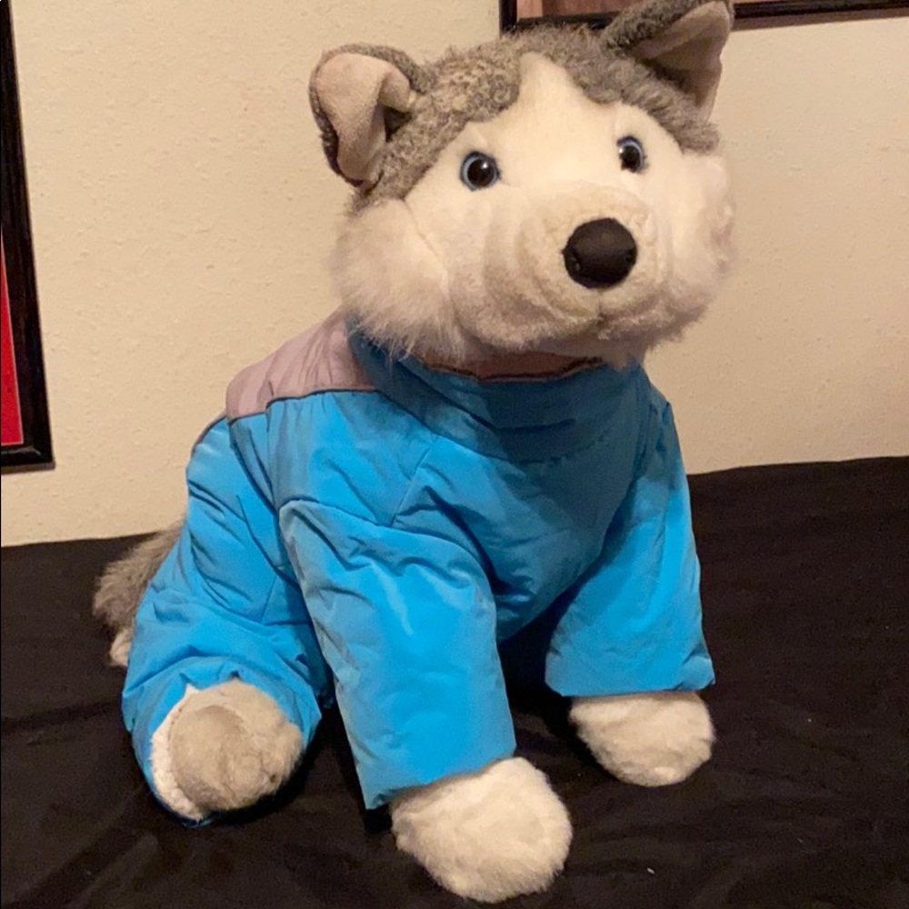 Reflective dog snowsuit (female dog)